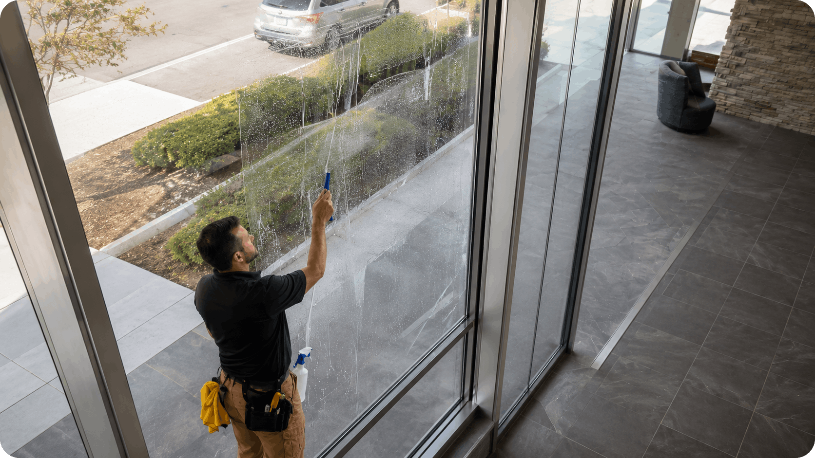 Commercial Security Film Installation by Vivid Visuals