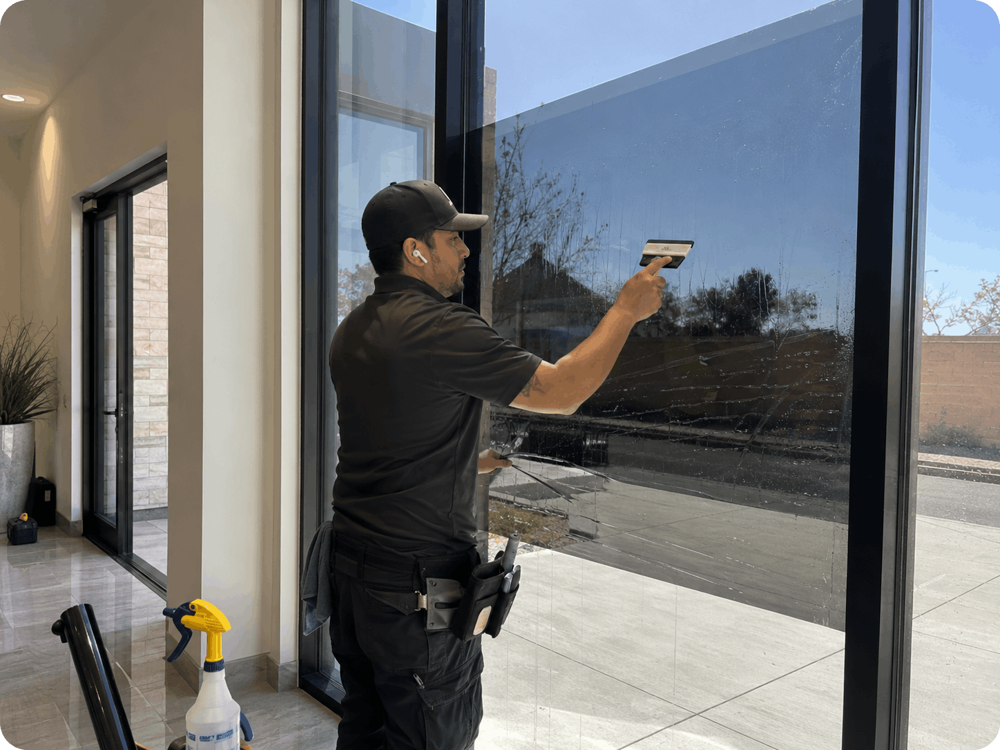 Commercial Window Tint Installation by Vivid Visuals