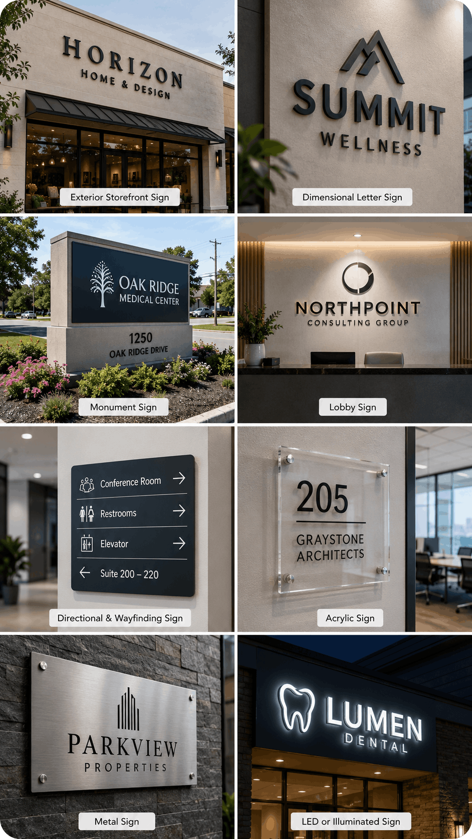 Different Business Signs by Vivid Visuals