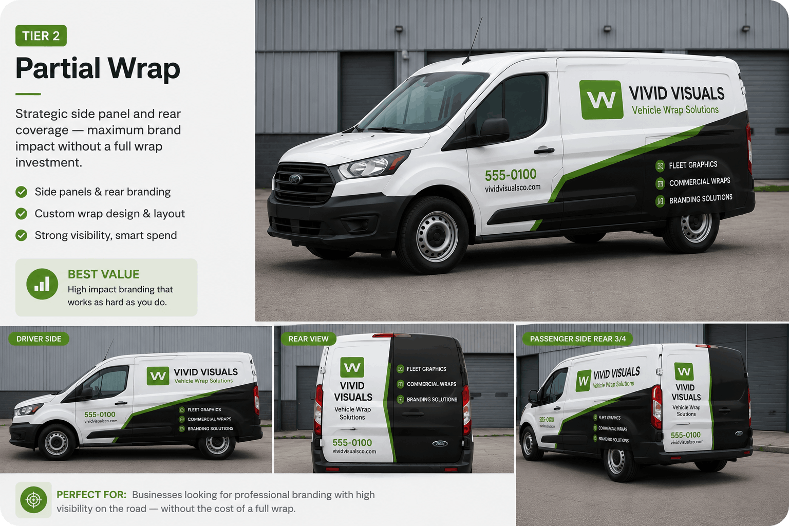 Tier 2 - Partial Wrap by Vivid Visuals